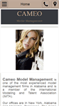 Mobile Screenshot of cameomodelmgt.com