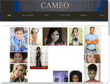 Tablet Screenshot of cameomodelmgt.com